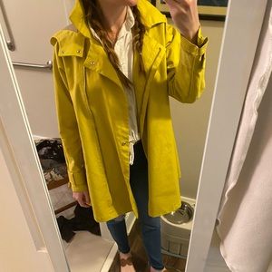 JCREW Yellow Trench coat